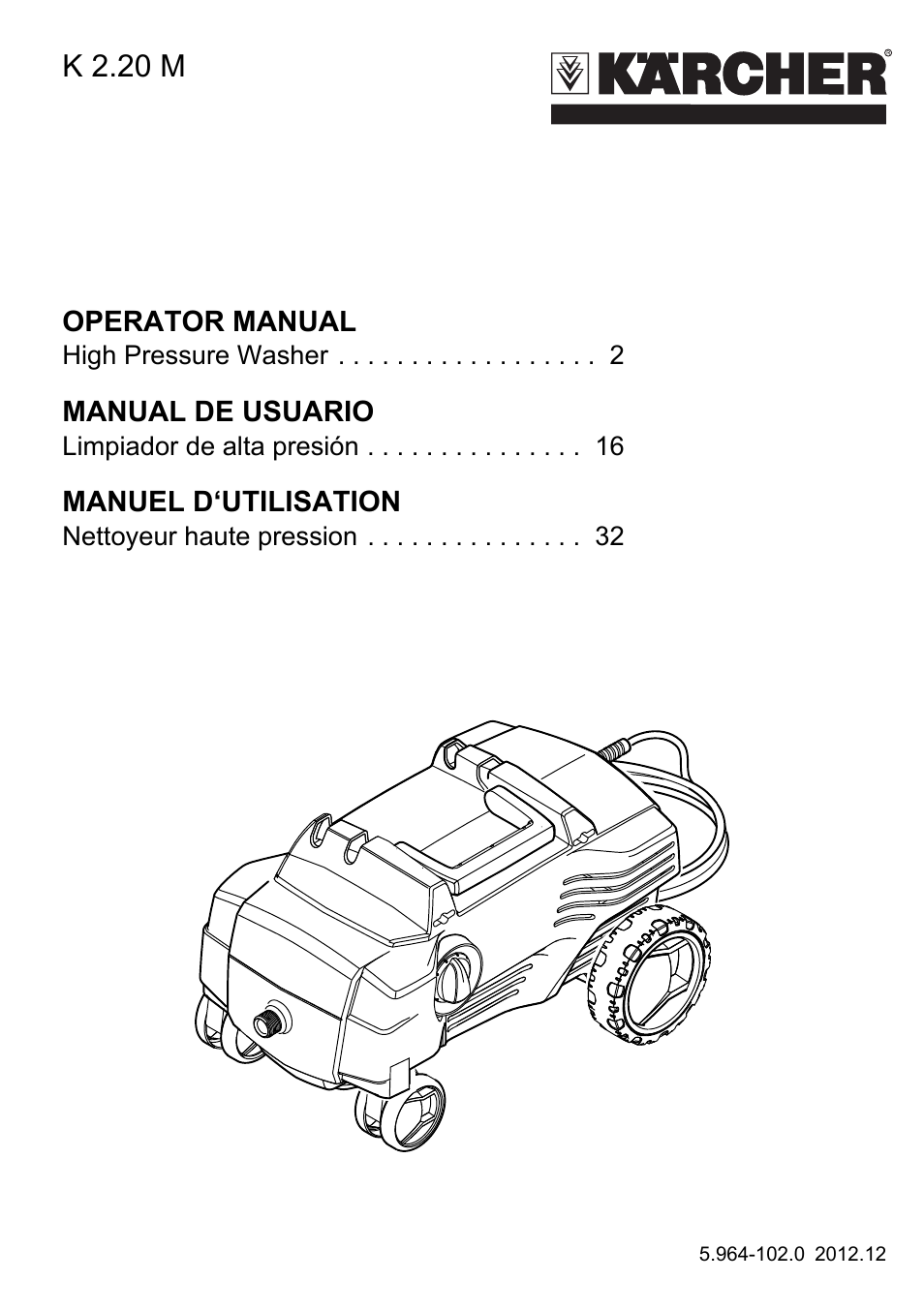 Karcher K 2-20 M Plus User Manual | 48 pages