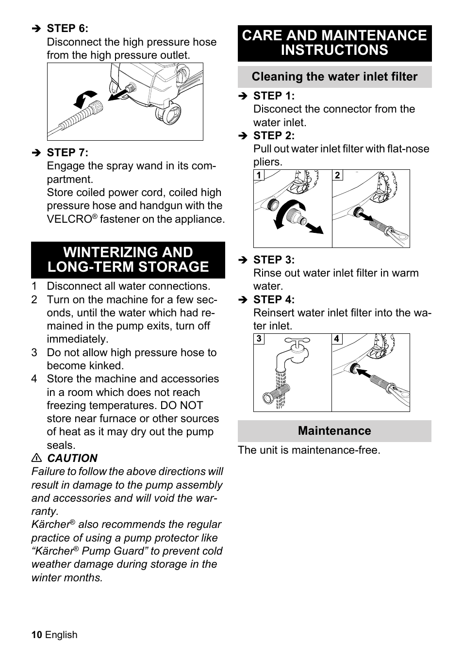 Karcher K 2-20 M Plus User Manual | Page 10 / 48