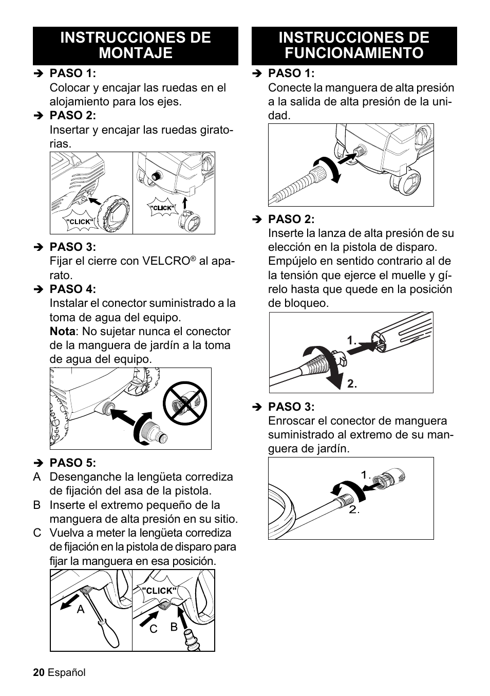 Karcher K 2-20 M Plus User Manual | Page 20 / 48