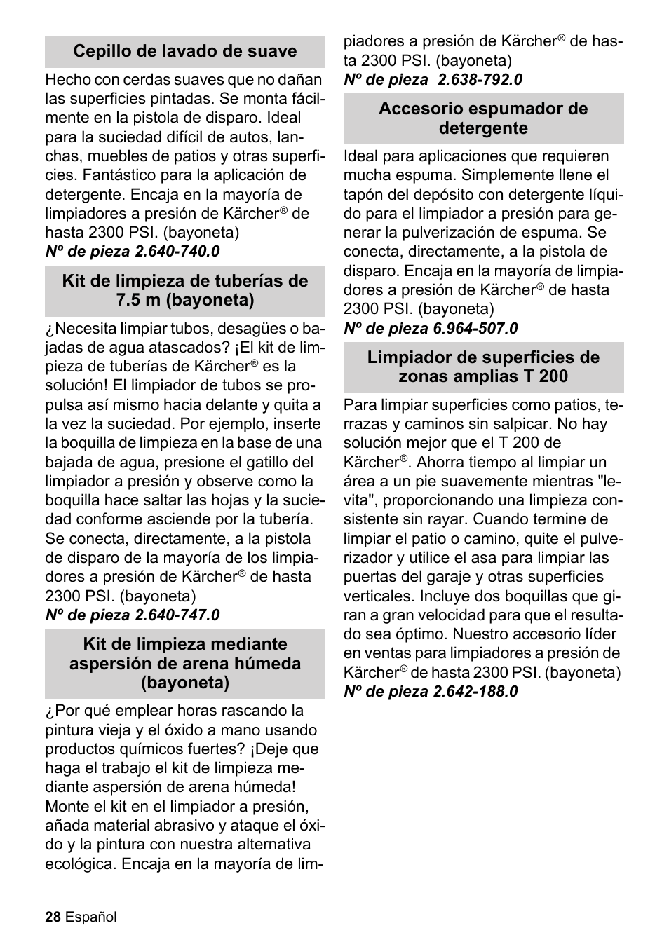 Karcher K 2-20 M Plus User Manual | Page 28 / 48