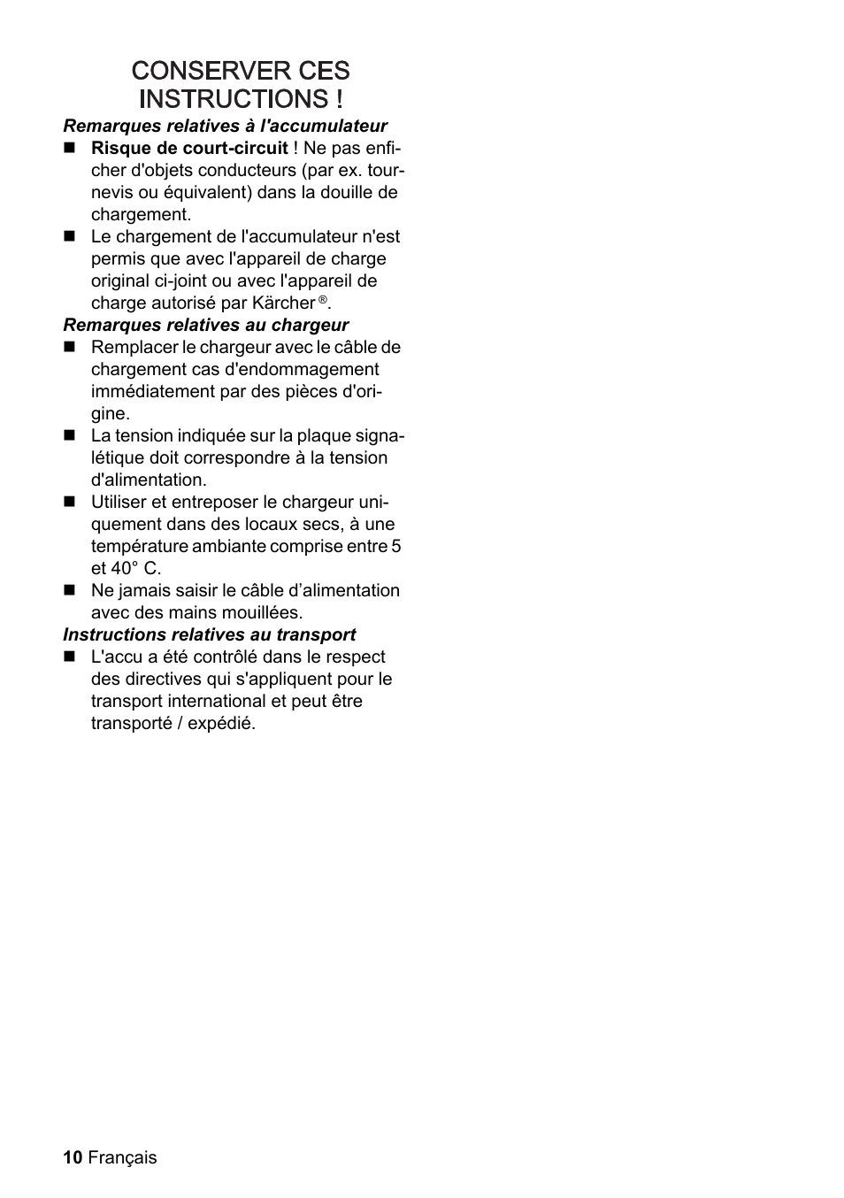 Karcher WV 55 User Manual | Page 10 / 24
