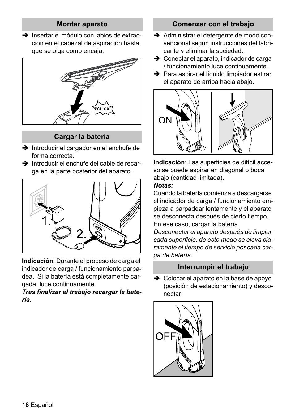 Karcher WV 55 User Manual | Page 18 / 24