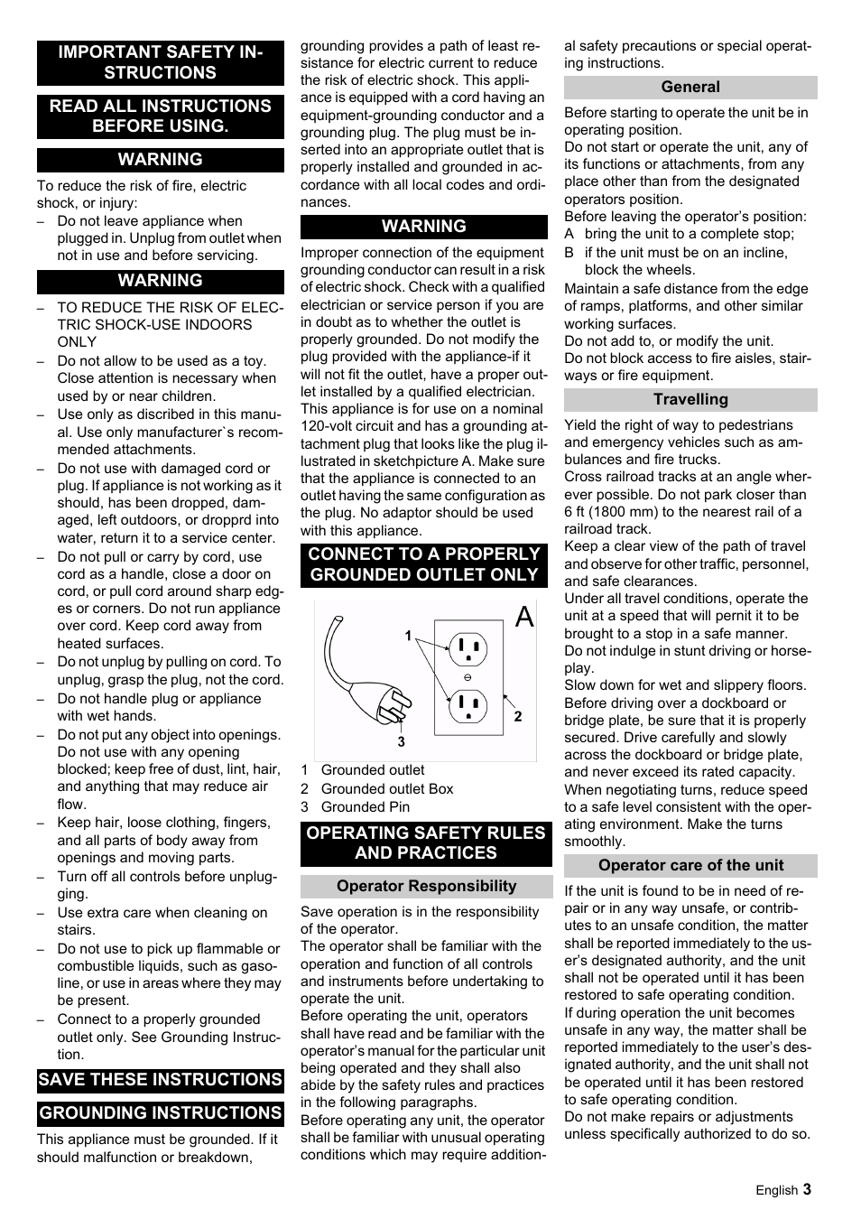 Karcher Scrubber BRS 40-1000 C User Manual | Page 3 / 28