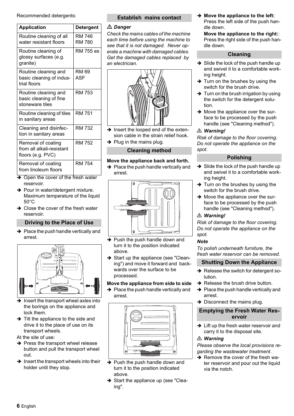 Karcher Scrubber BRS 40-1000 C User Manual | Page 6 / 28