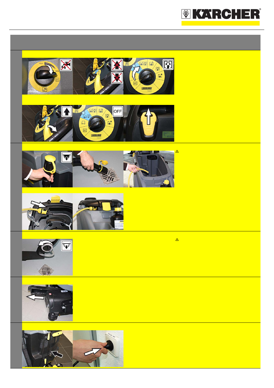 Quickstart, Finish operation | Karcher B 60 W roller User Manual | Page 3 / 6