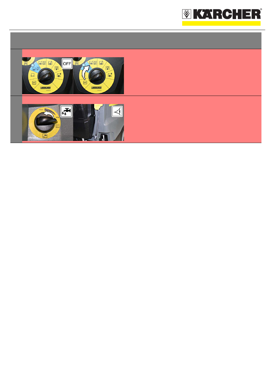 Quickstart, Troubleshooting | Karcher B 60 W roller User Manual | Page 6 / 6