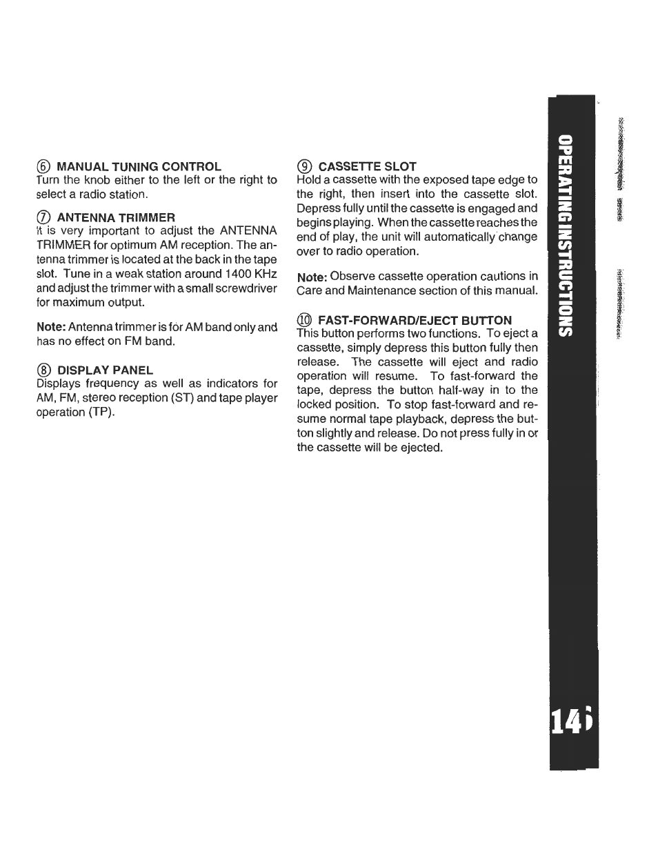 Audiovox AV-970 User Manual | Page 15 / 19