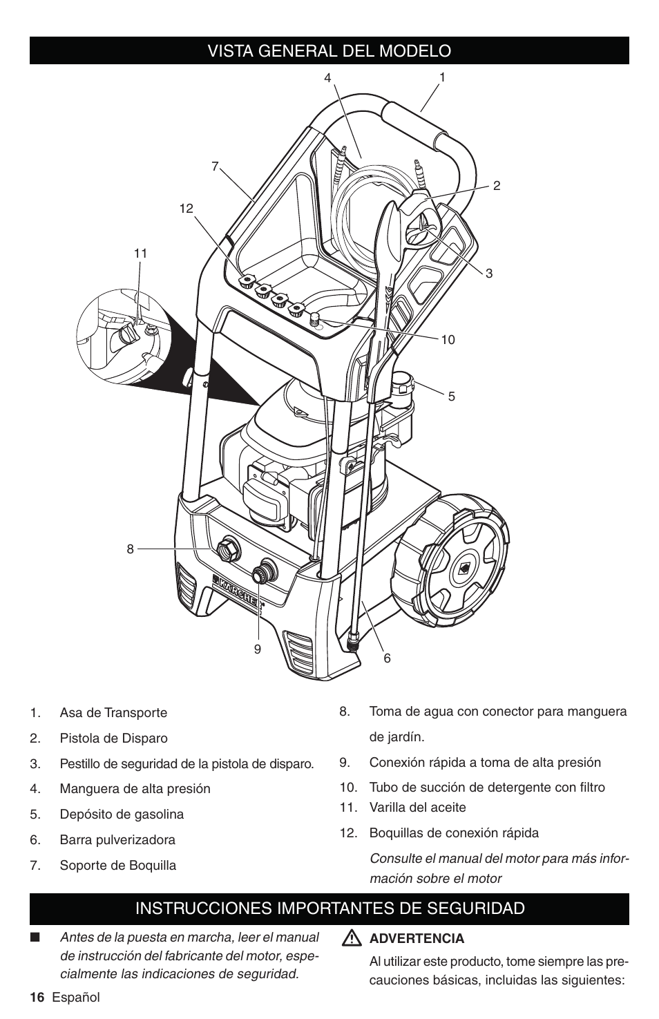 Karcher G 2700 DH User Manual | Page 16 / 44