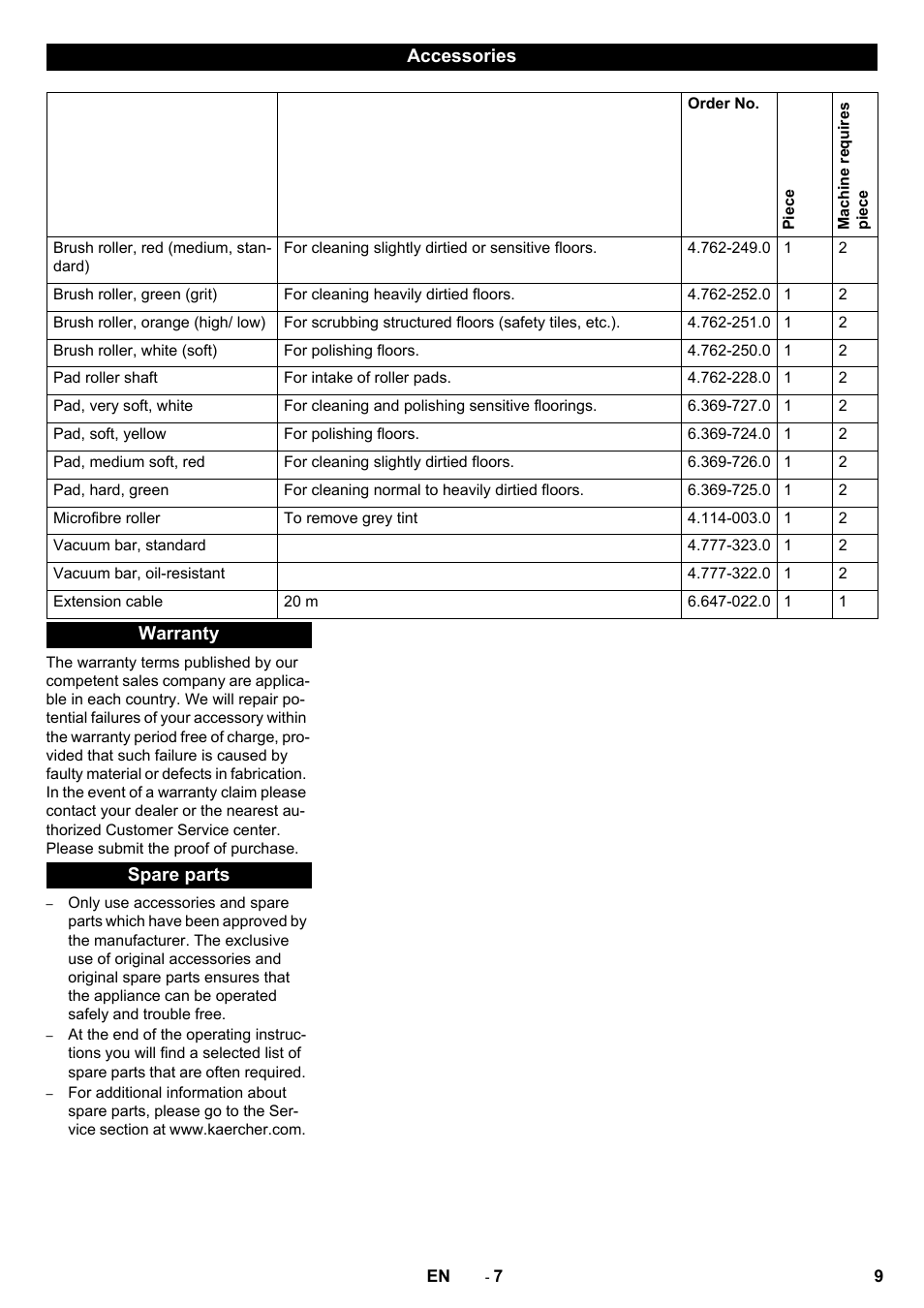 Karcher BR 40-10 C ADV User Manual | Page 9 / 28