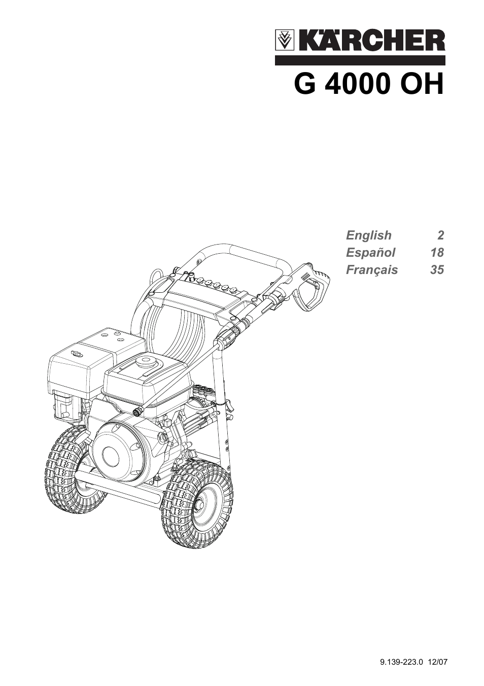 Karcher G 4000 OH servo press User Manual | 50 pages
