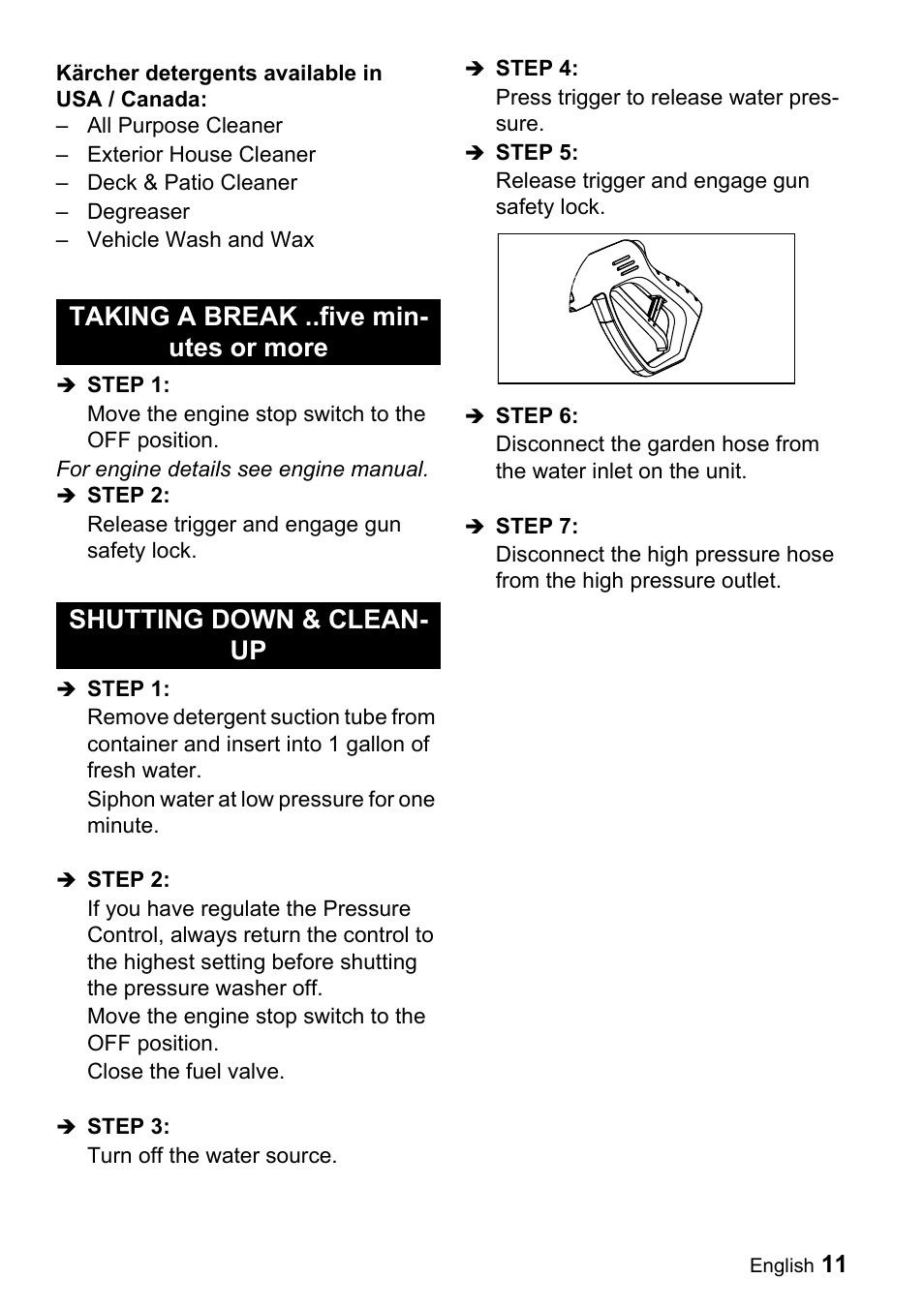 Karcher G 4000 OH servo press User Manual | Page 11 / 50