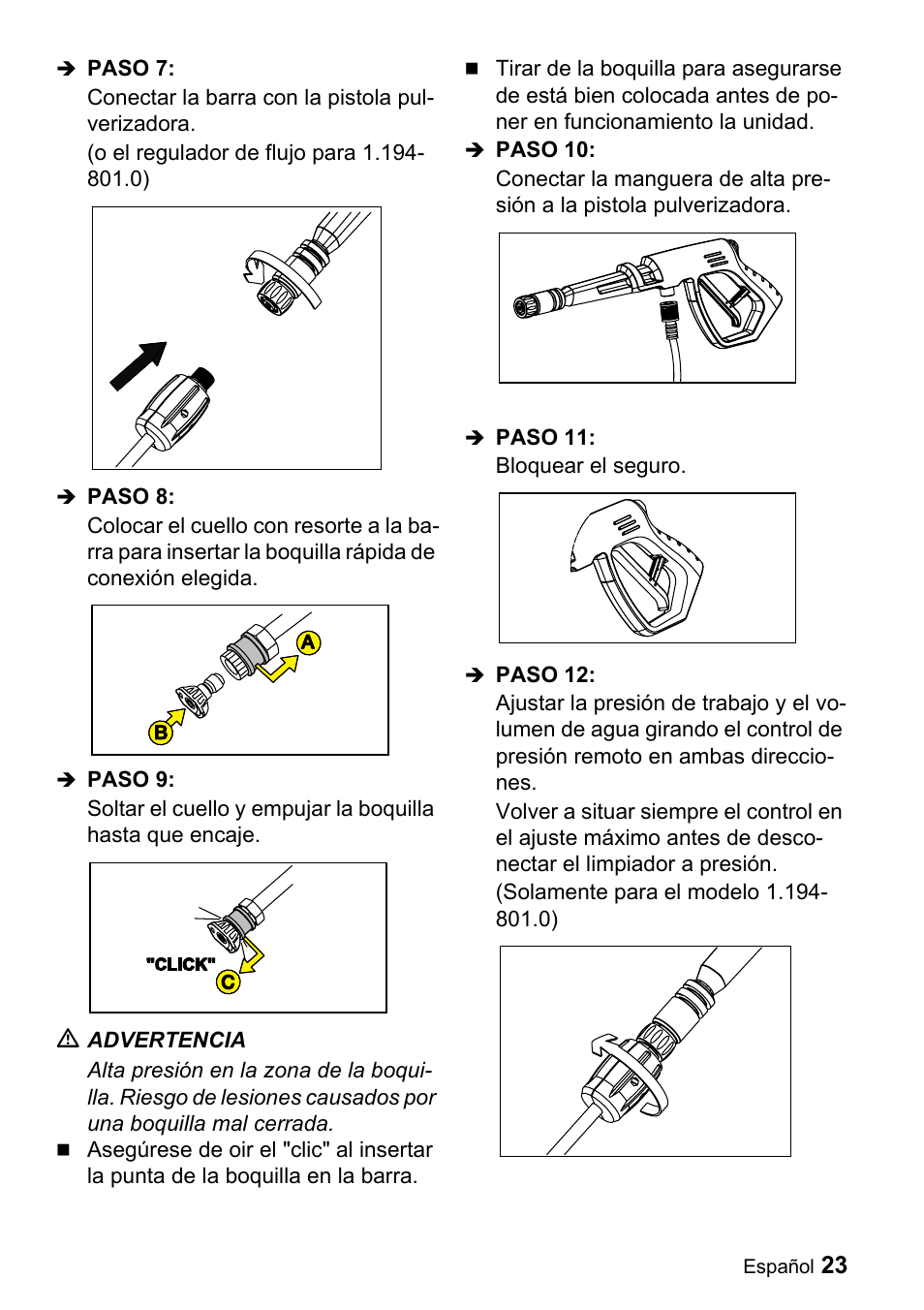 Karcher G 4000 OH servo press User Manual | Page 23 / 50