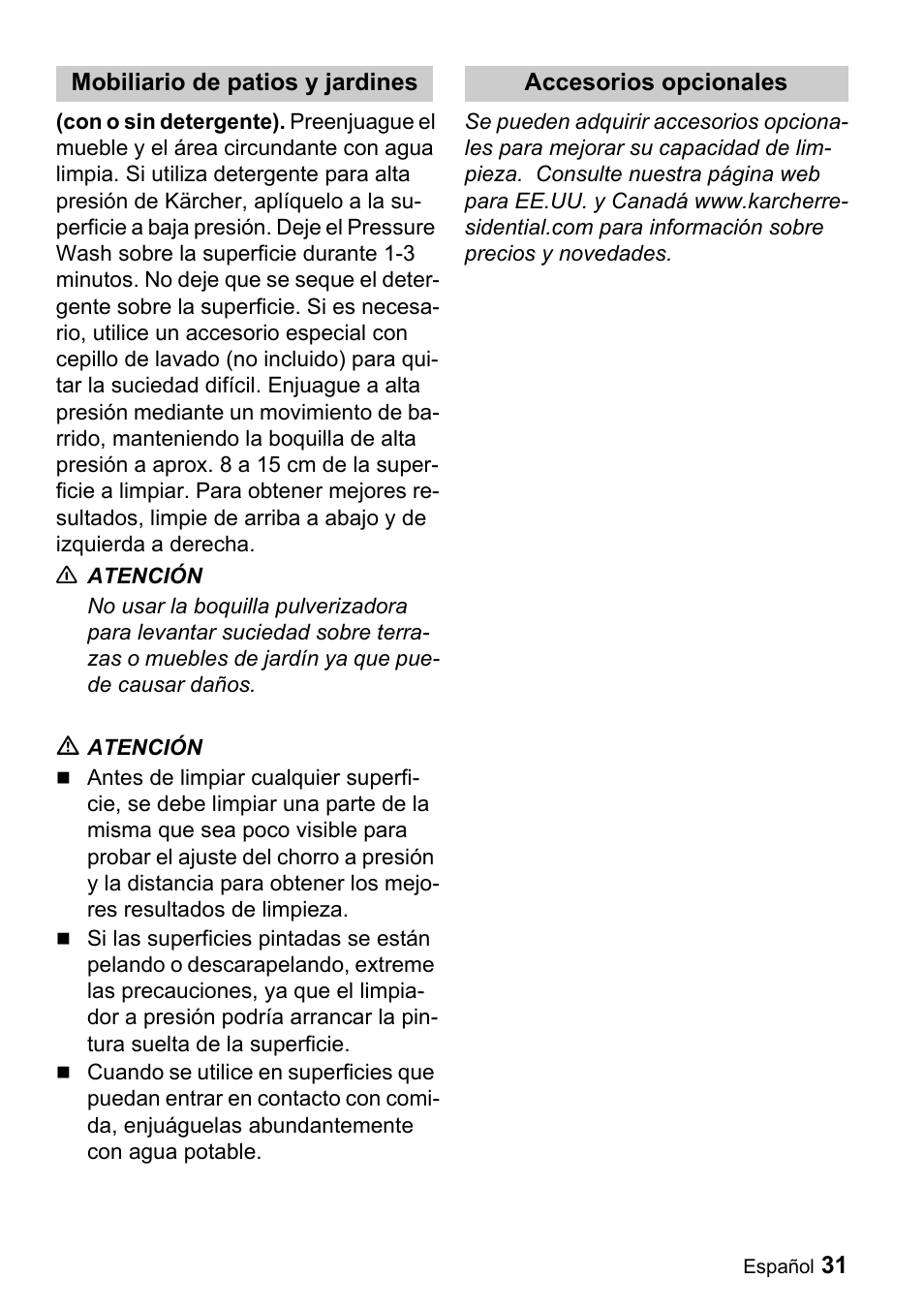 Karcher G 4000 OH servo press User Manual | Page 31 / 50