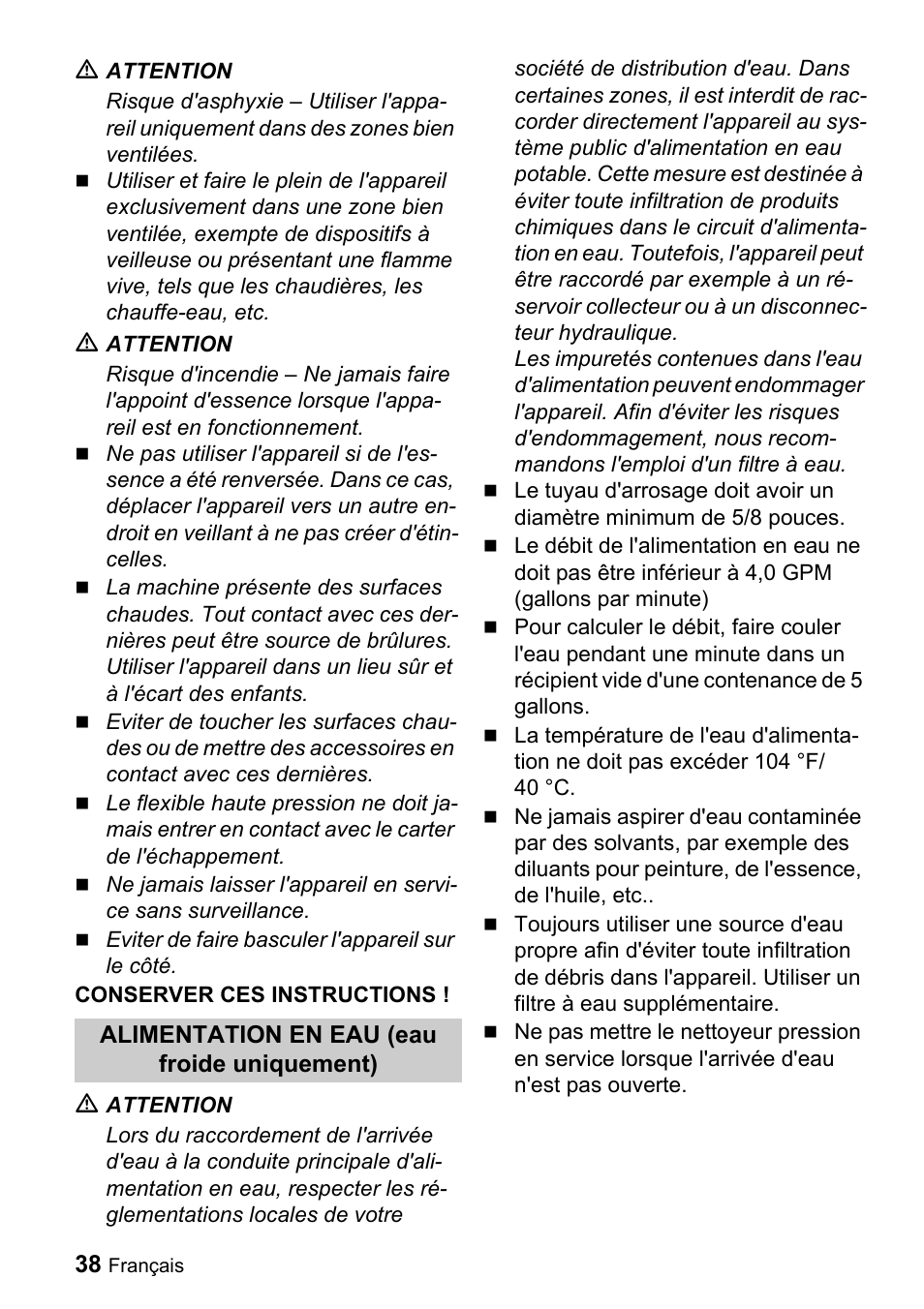 Karcher G 4000 OH servo press User Manual | Page 38 / 50