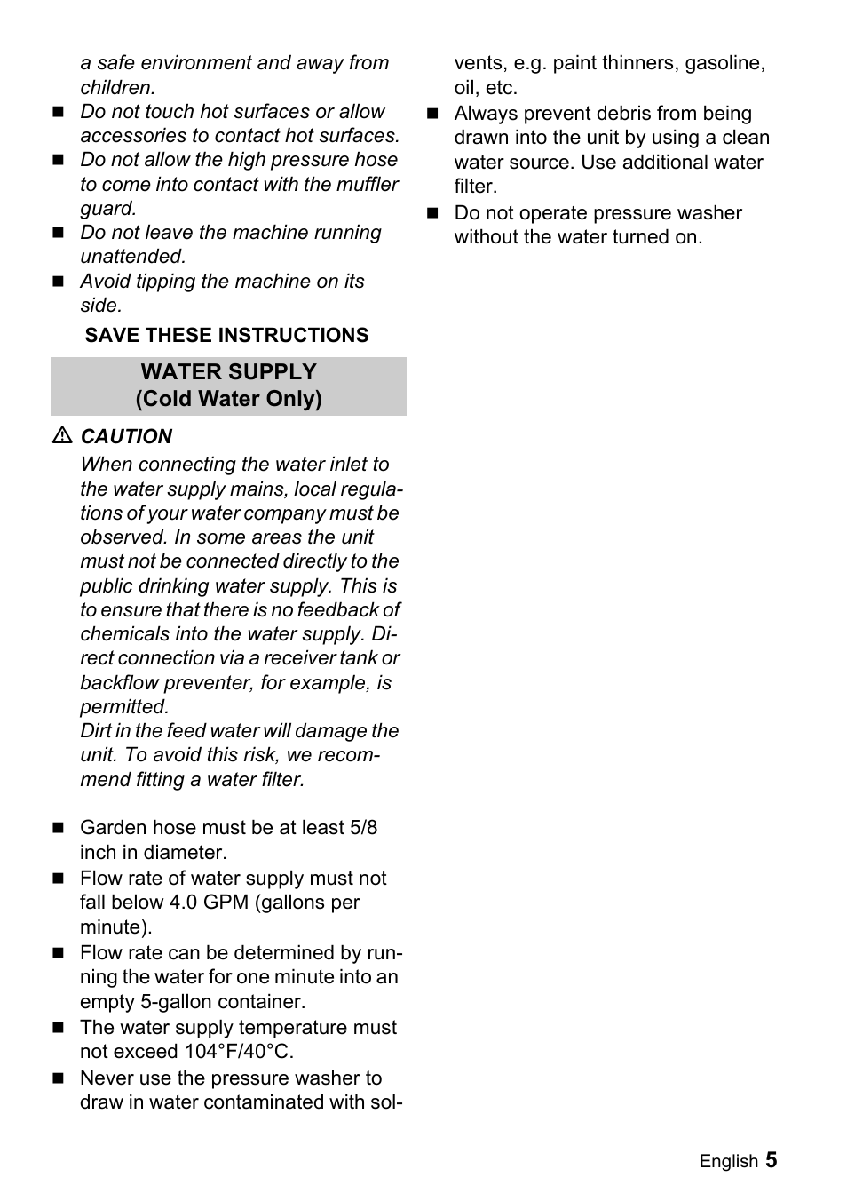 Karcher G 4000 OH servo press User Manual | Page 5 / 50