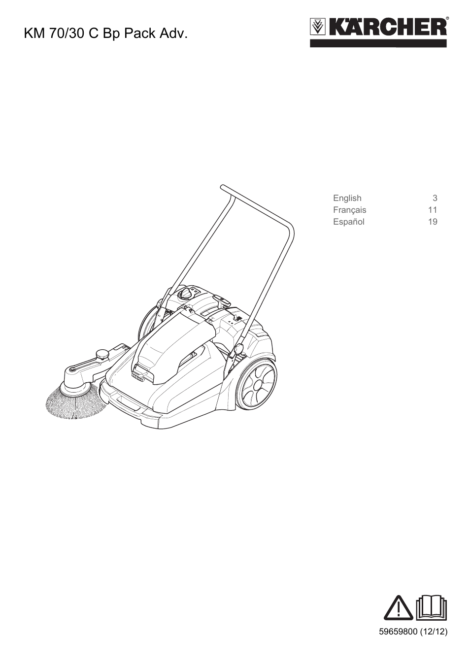 Karcher KM 70-30 C Bp Pack Adv User Manual | 28 pages