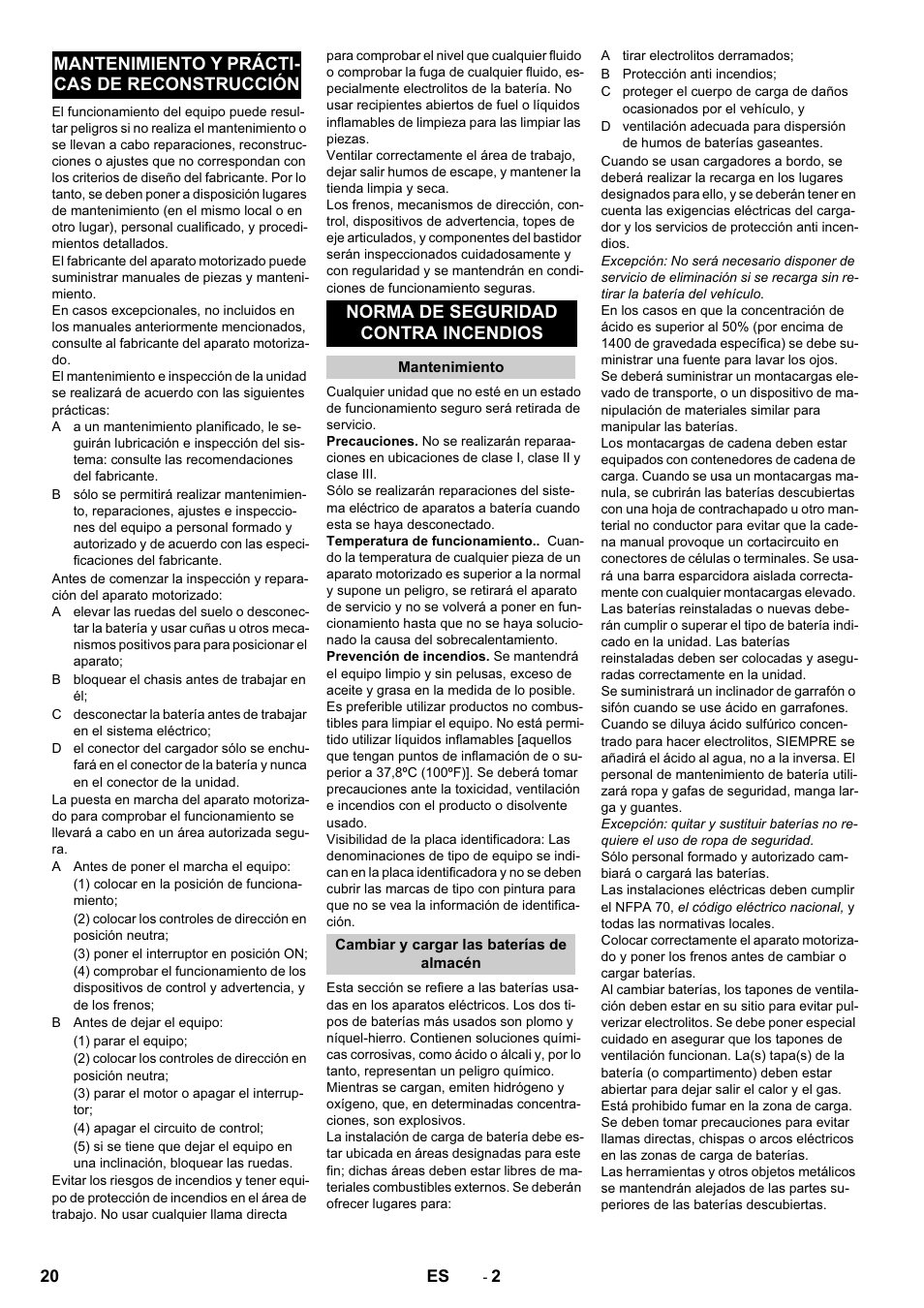 Karcher KM 70-30 C Bp Pack Adv User Manual | Page 20 / 28