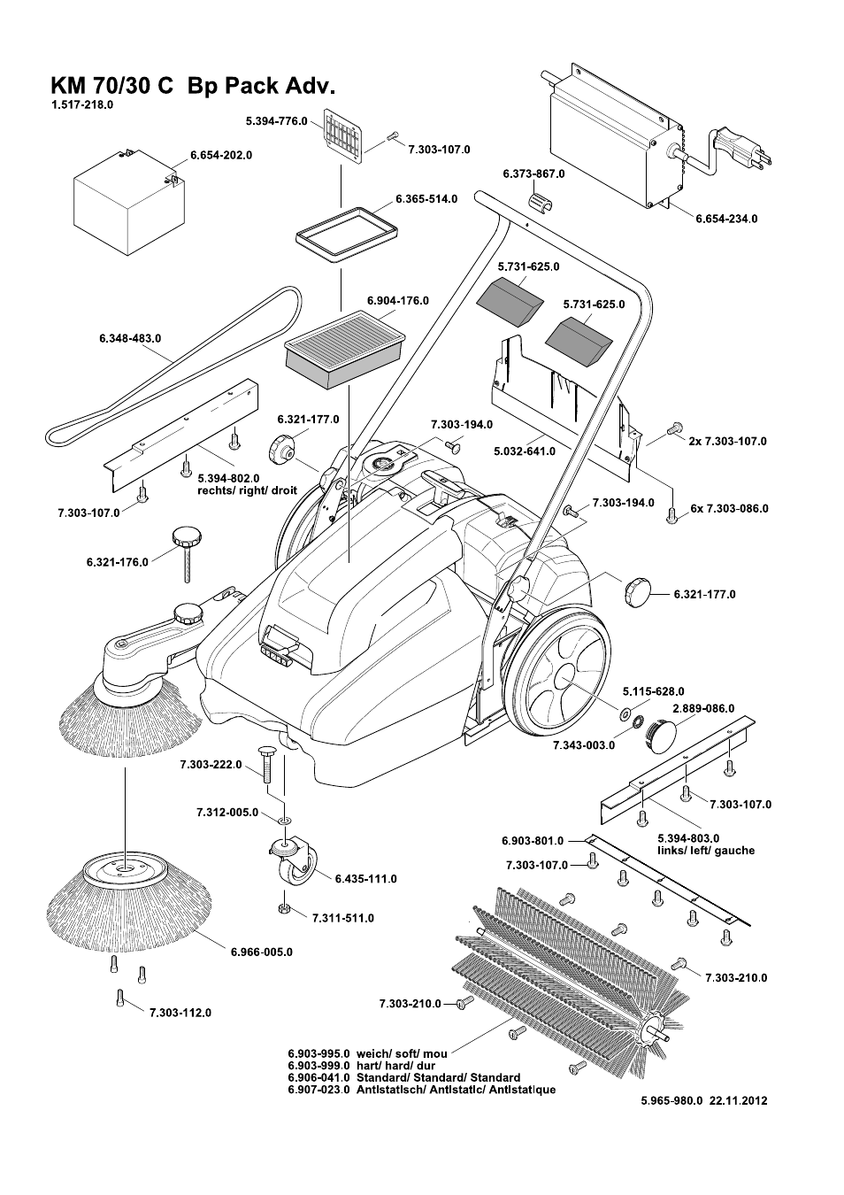 Karcher KM 70-30 C Bp Pack Adv User Manual | Page 27 / 28