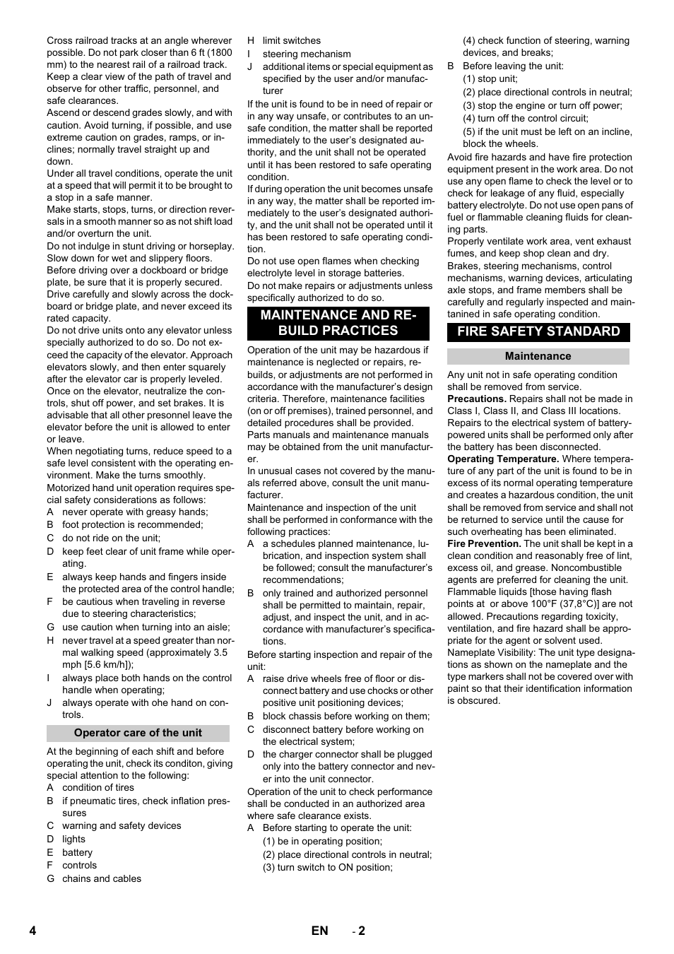 Karcher KM 70-30 C Bp Pack Adv User Manual | Page 4 / 28