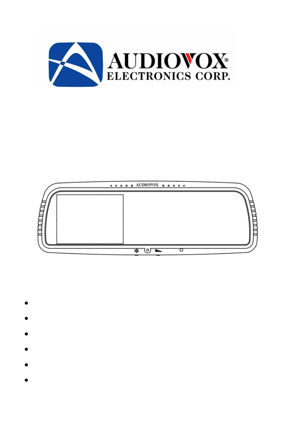 Audiovox RVMPKG4 User Manual | 12 pages