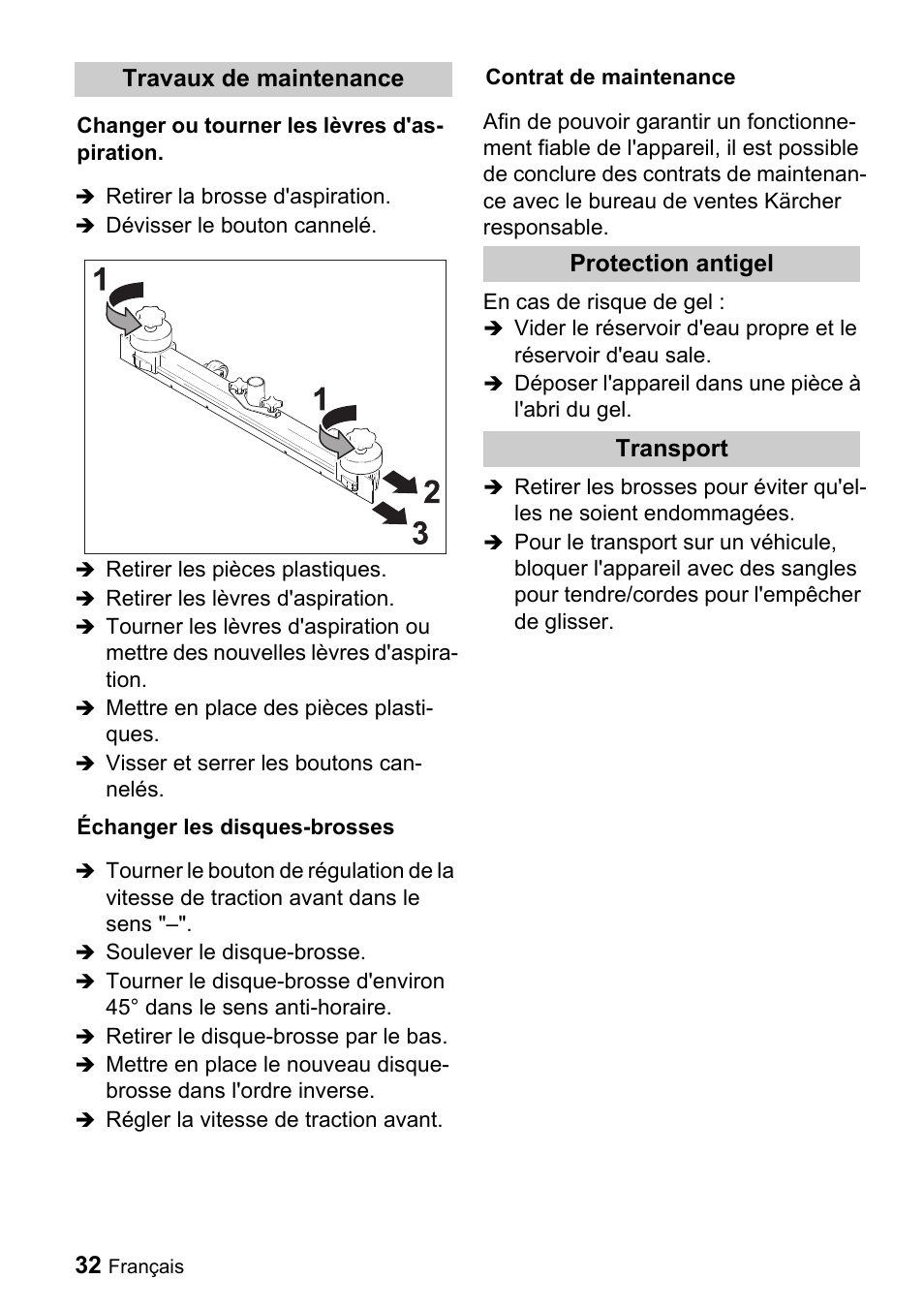 Karcher BD 530 Bp User Manual | Page 32 / 56