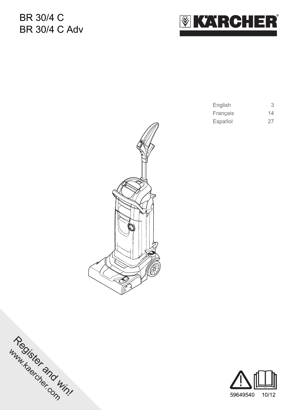 Karcher BR 30-4 User Manual | 44 pages