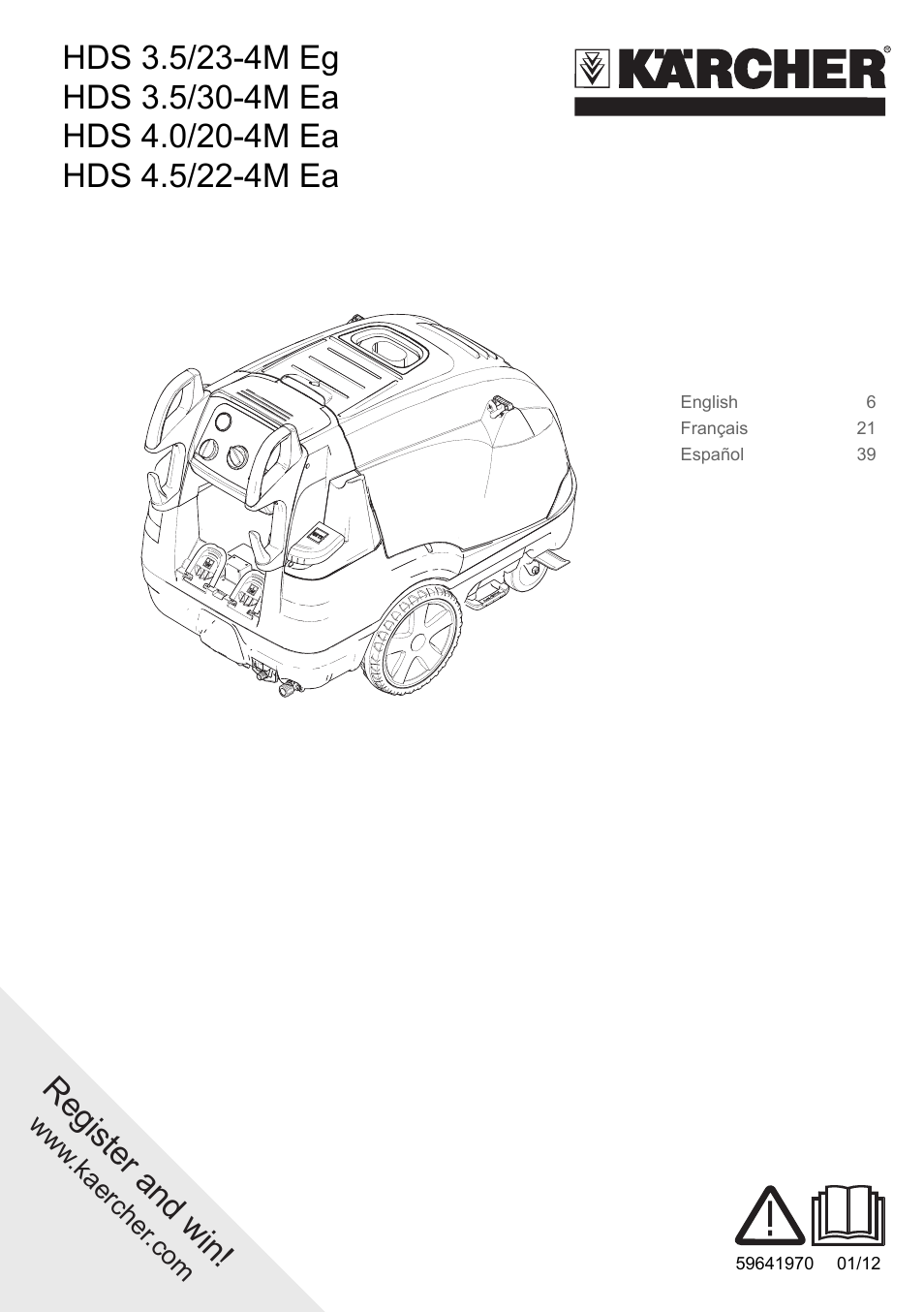 Karcher HDS 3-5-23 -4M Eg User Manual | 60 pages