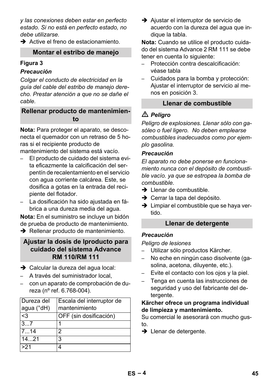 Karcher HDS 3-5-23 -4M Eg User Manual | Page 45 / 60