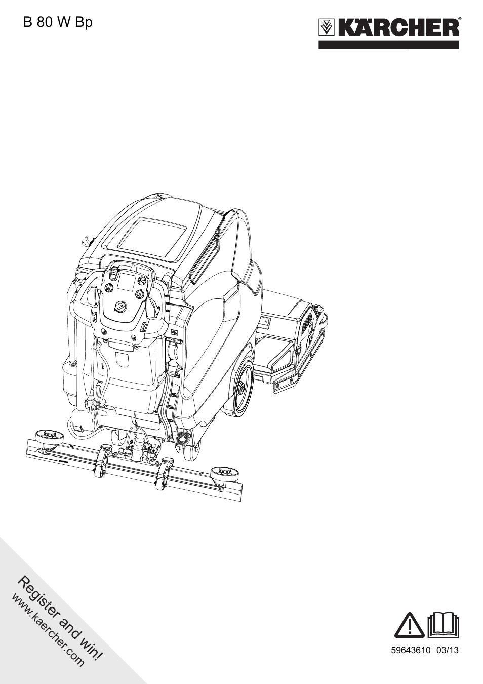 Karcher B 80 W disc User Manual | 16 pages