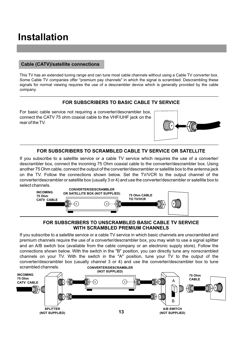 Installation | Audiovox FPE2005 User Manual | Page 13 / 44