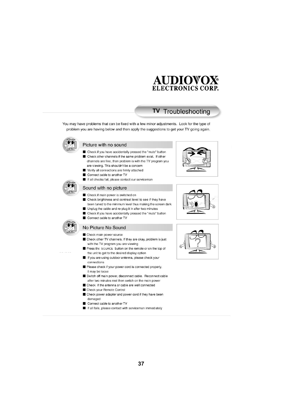 Audiovox FPE2005 User Manual | Page 37 / 44