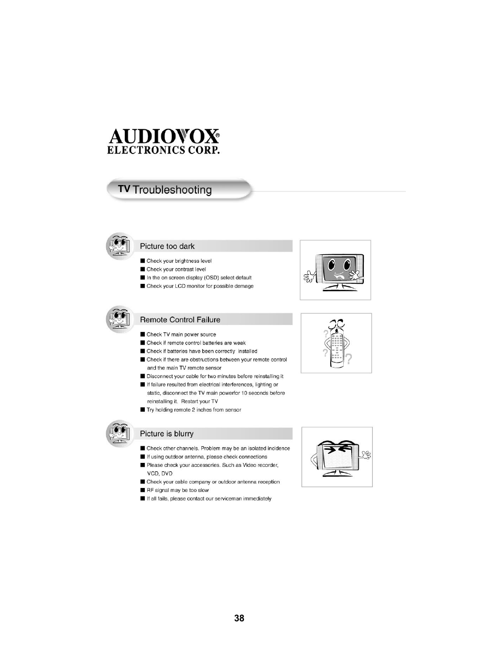 Audiovox FPE2005 User Manual | Page 38 / 44