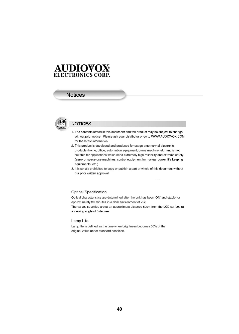 Audiovox FPE2005 User Manual | Page 40 / 44