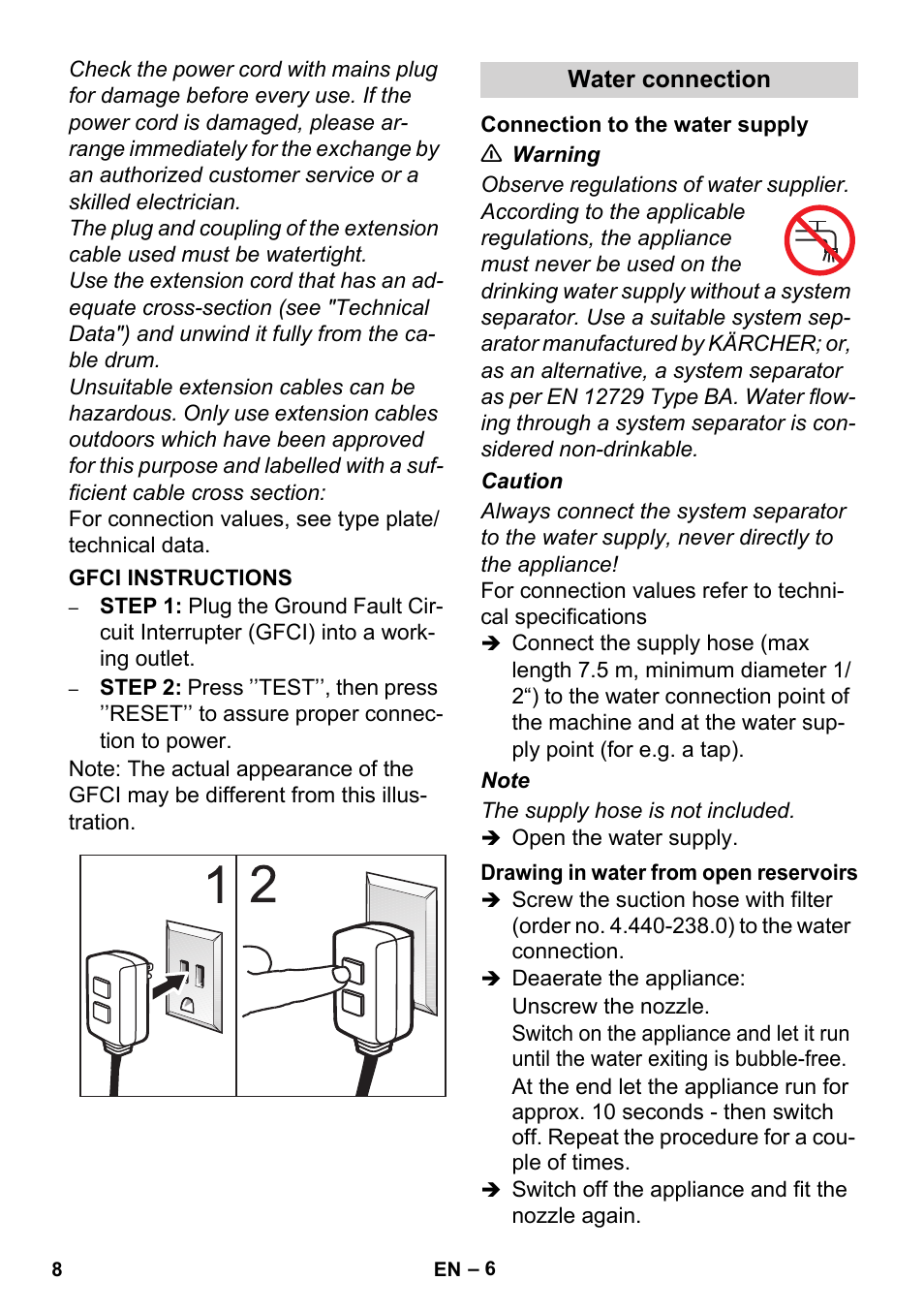 Karcher HD 3-0-20 C Ea User Manual | Page 8 / 44