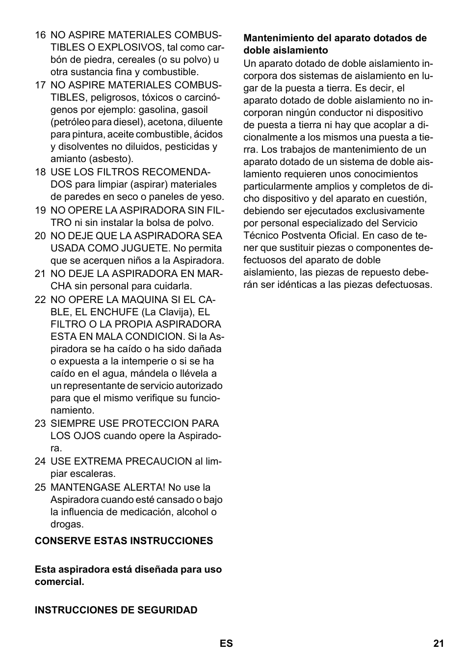 Karcher NT 35-1 Eco User Manual | Page 21 / 32