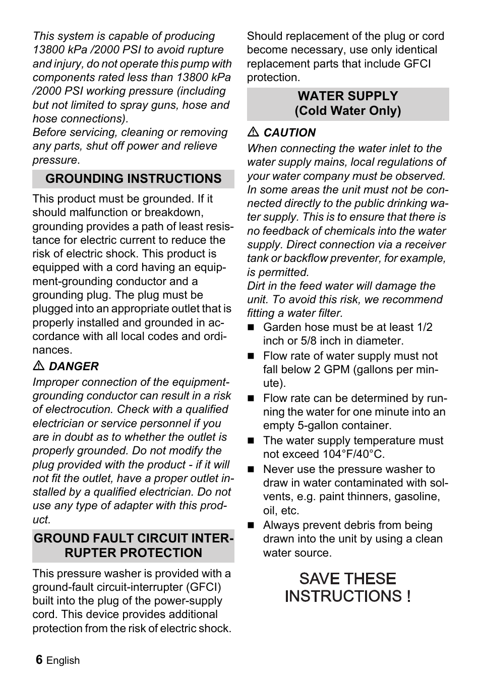 Karcher K 5-690 User Manual | Page 6 / 60