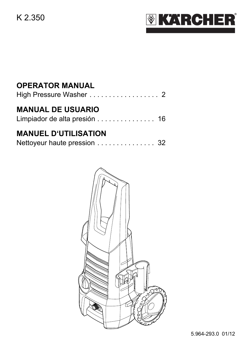 Karcher K 2-350 User Manual | 48 pages