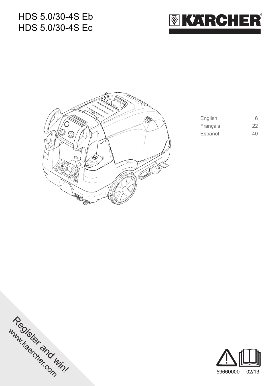 Karcher HDS 5-0-30 -4S Ec User Manual | 60 pages