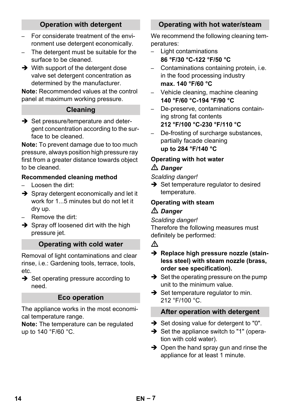 Karcher HDS 5-0-30 -4S Ec User Manual | Page 14 / 60