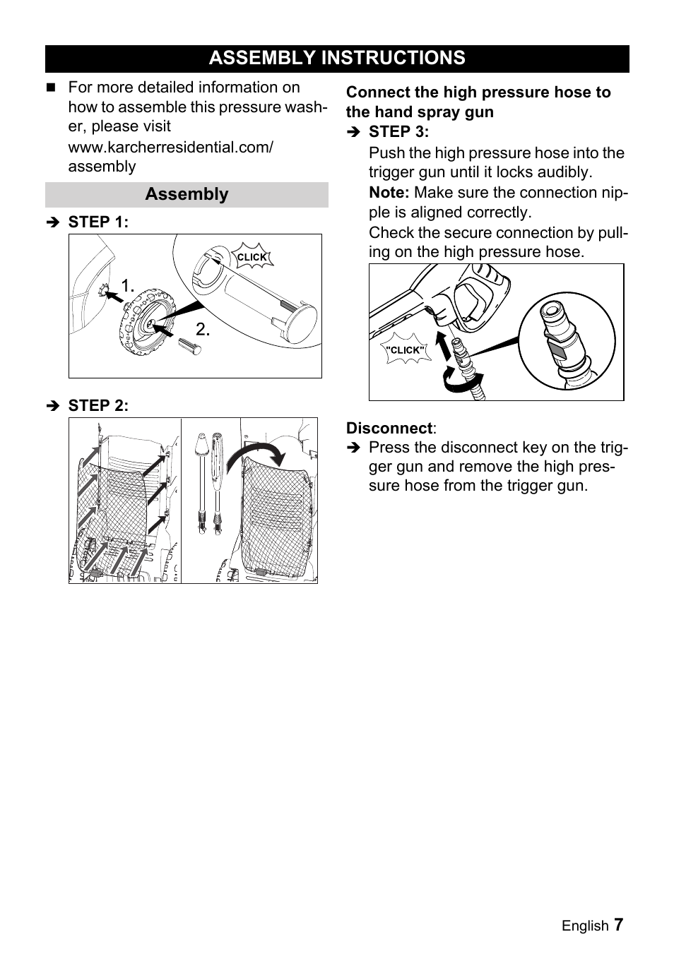 Assembly instructions | Karcher K 3-690 User Manual | Page 7 / 60