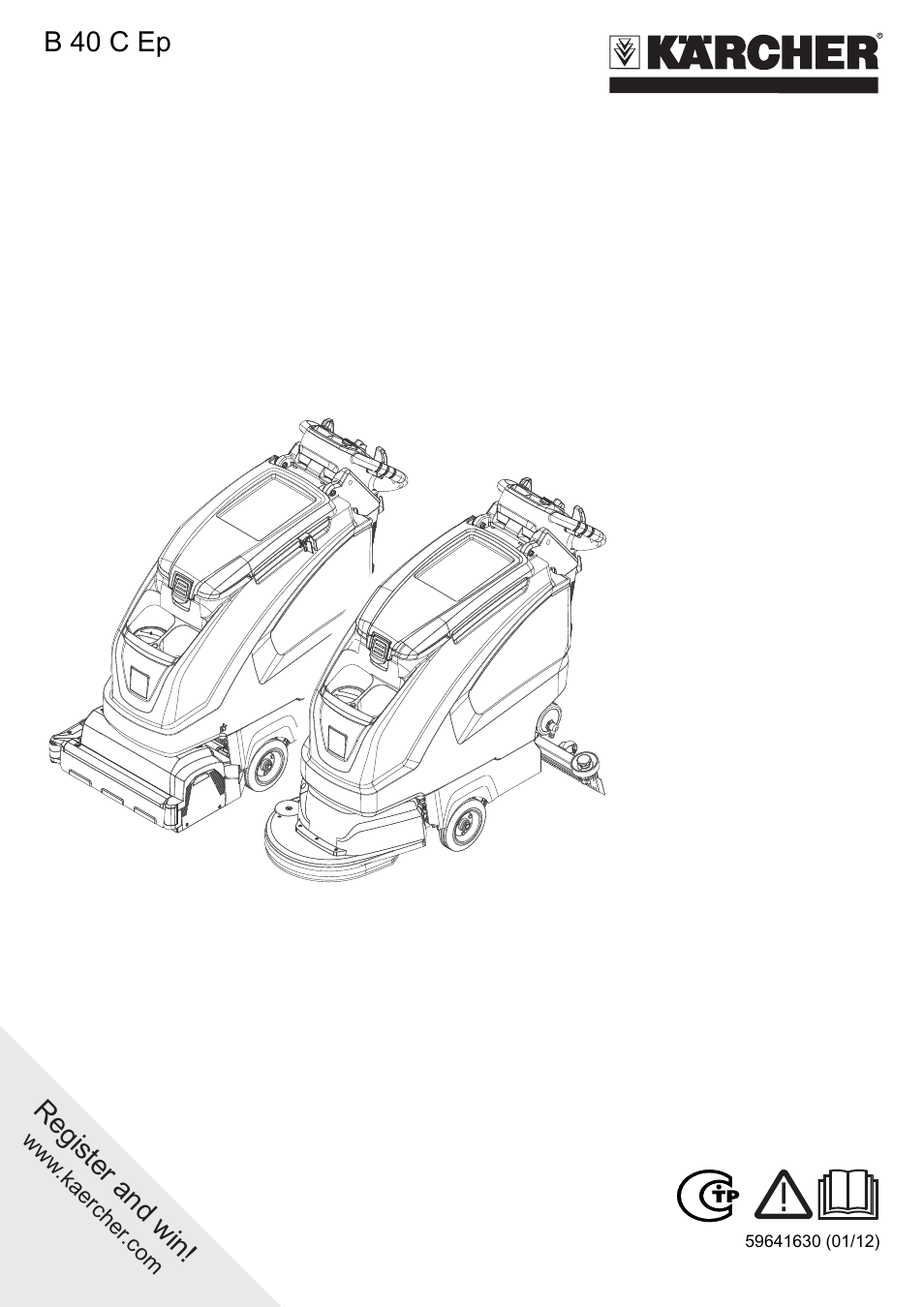 Karcher B 40 W DOSE roller User Manual | 12 pages