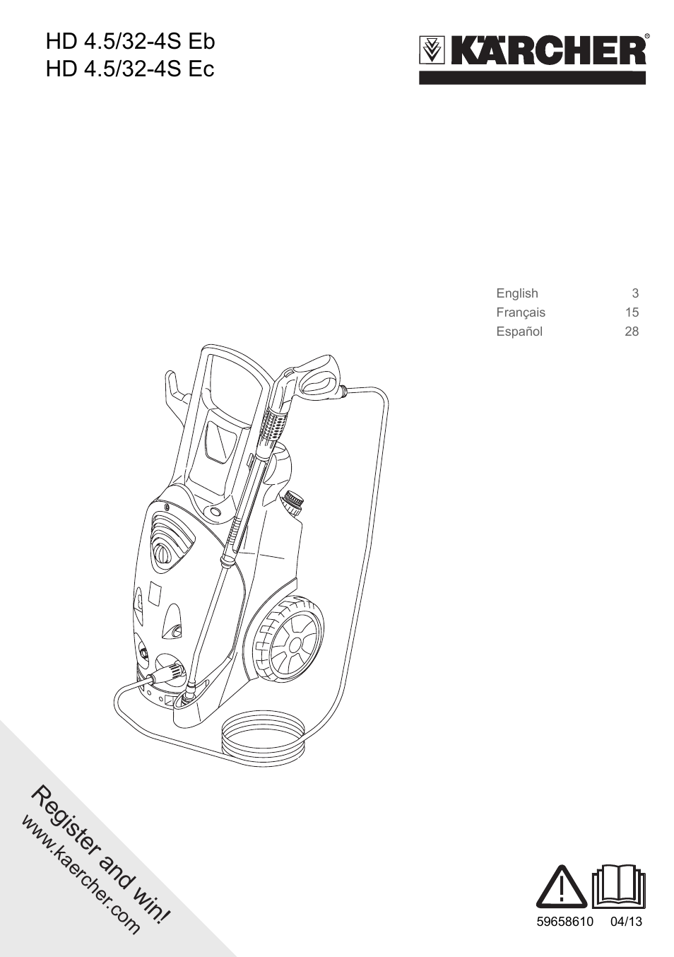 Karcher HD 4-5-32-4 S Ec User Manual | 44 pages