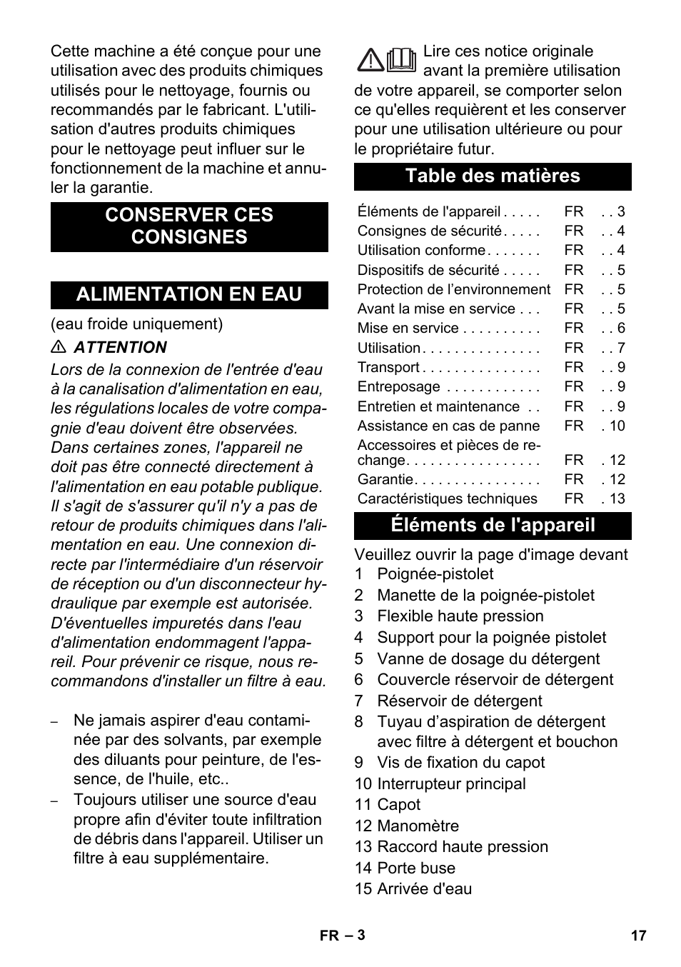 Éléments de l'appareil | Karcher HD 4-5-32-4 S Ec User Manual | Page 17 / 44