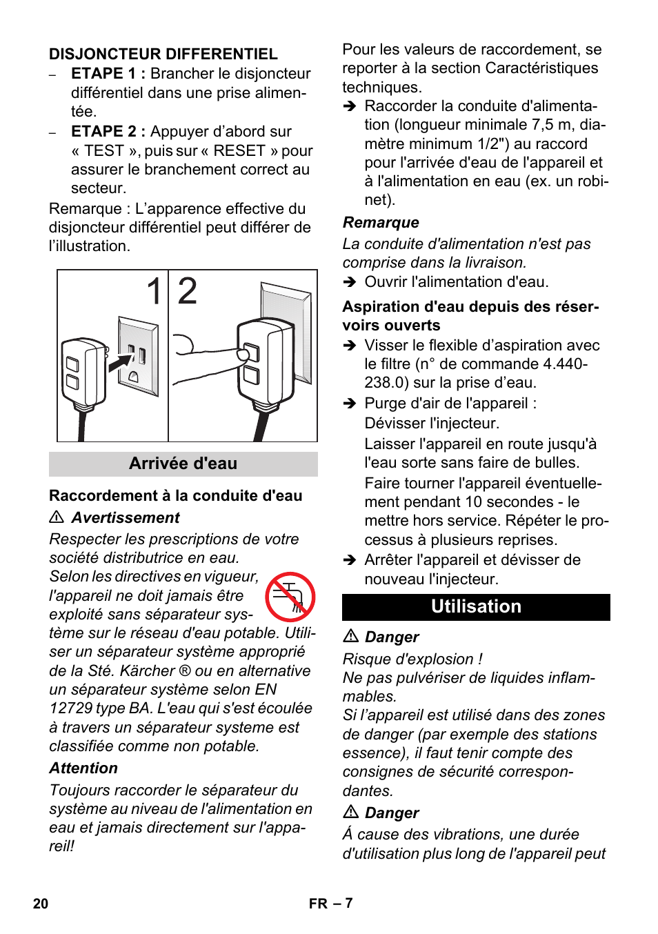 Utilisation | Karcher HD 1-8-13 C Ed User Manual | Page 20 / 40