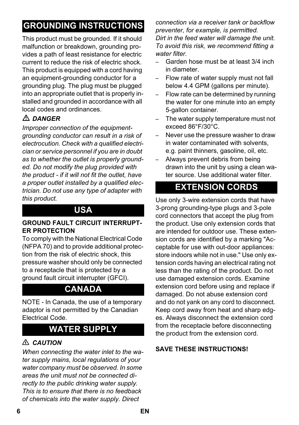 Karcher HDS-E 3-3-25-4M Ec User Manual | Page 6 / 52