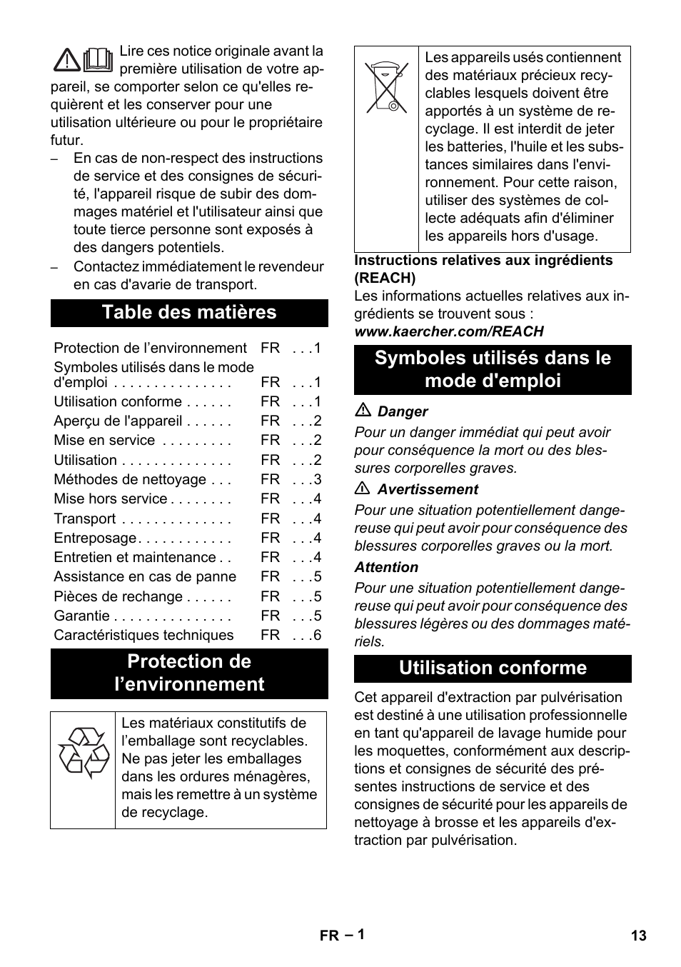 Karcher PUZZI 8-1 C User Manual | Page 13 / 32