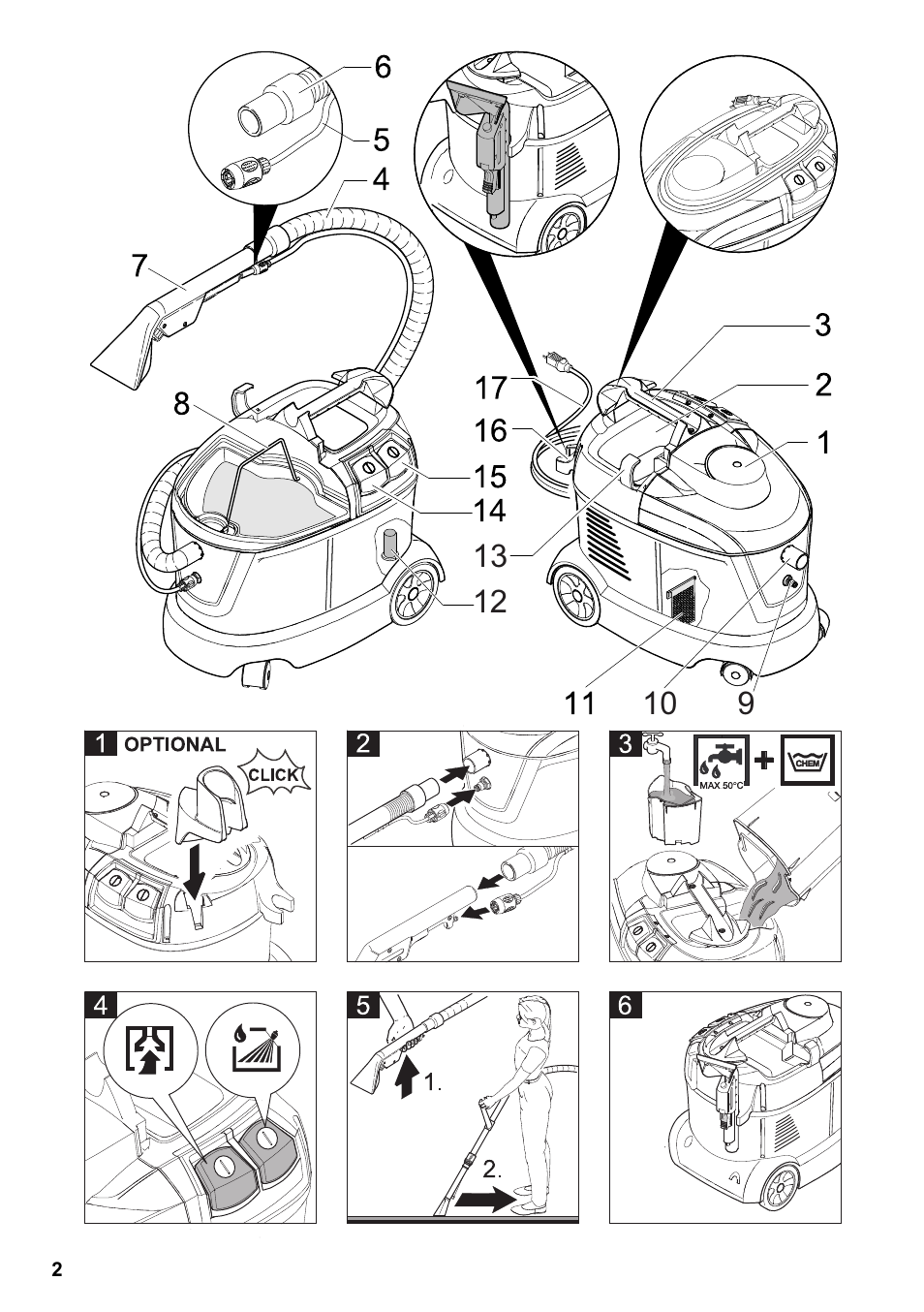 Karcher PUZZI 8-1 C User Manual | Page 2 / 32