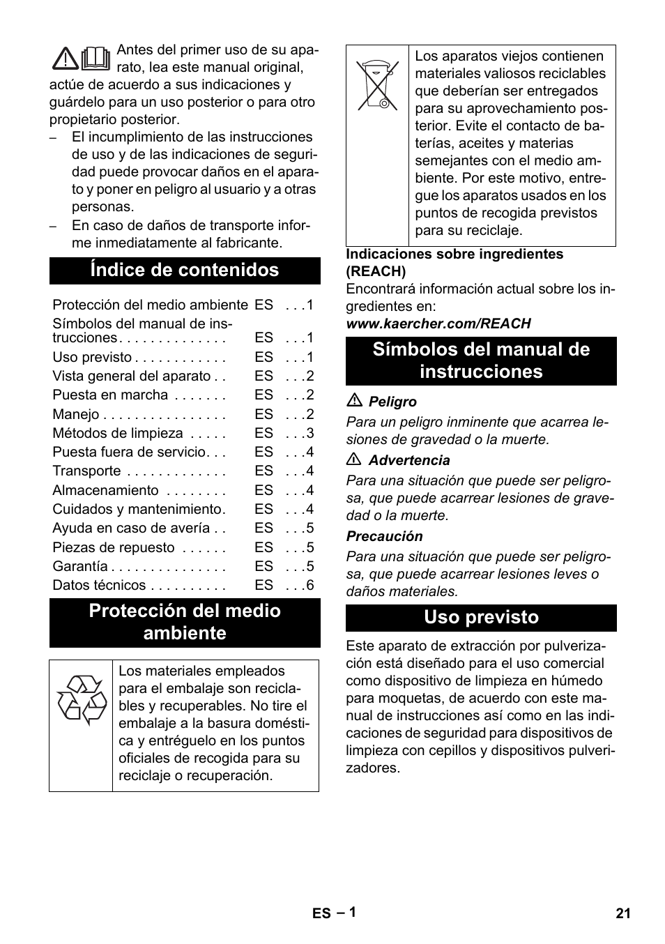 Karcher PUZZI 8-1 C User Manual | Page 21 / 32