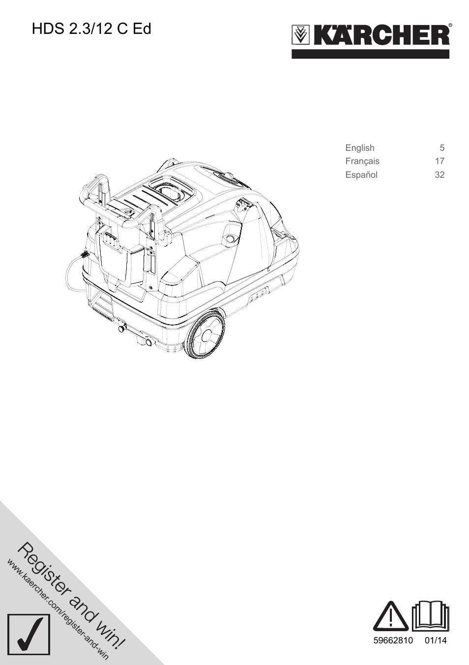 Karcher HDS 2-3-12 C Ed User Manual | 48 pages