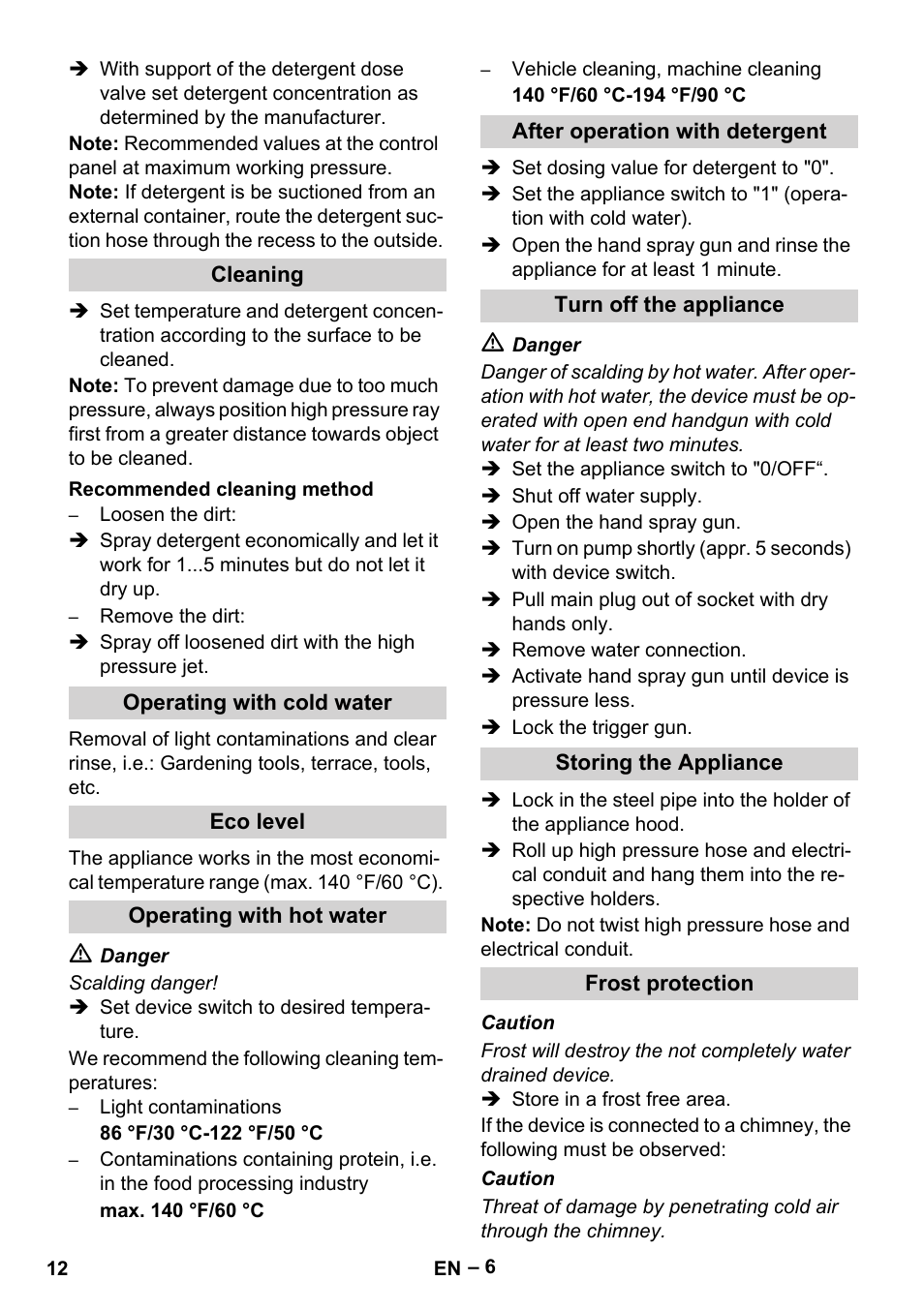 Karcher HDS 2-3-12 C Ed User Manual | Page 12 / 48